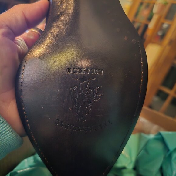 NEW OLD GRINGO Women's Cowboy Brown Leather W/PINK Wingtip Western Boots 7.5 B - Picture 5 of 7